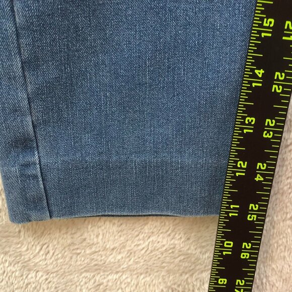 Theory Womens Jeans Size 4 Mid Rise Straight Leg Classic Blue Denim Casual - Picture 6 of 13